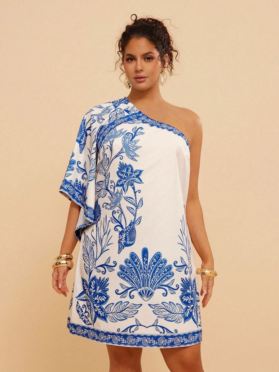 Annie | one-shoulder mini-jurk