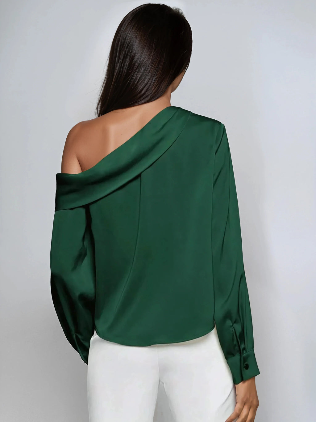 Tedra | Draped silhouette blouse