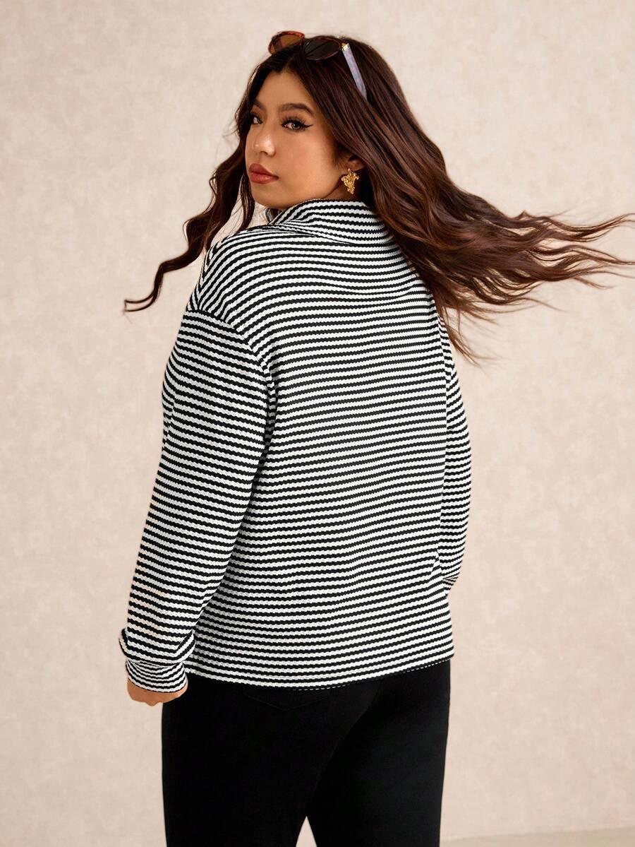 Jessa | Fuzzy collar quarter zip sweater