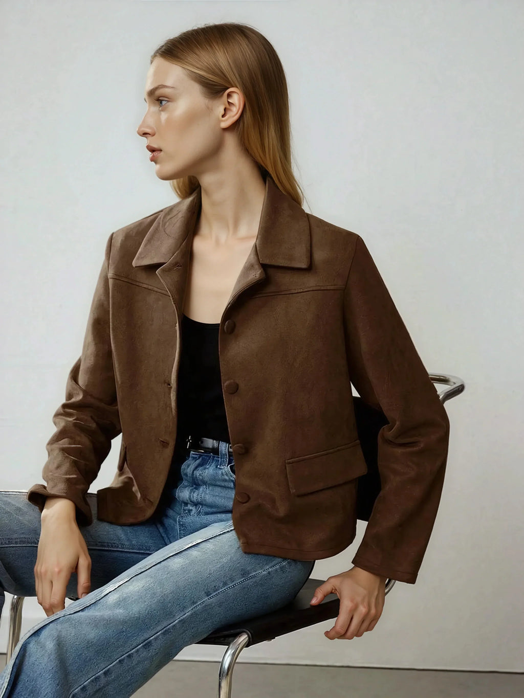 Shenia | Blazer with vintage coin design