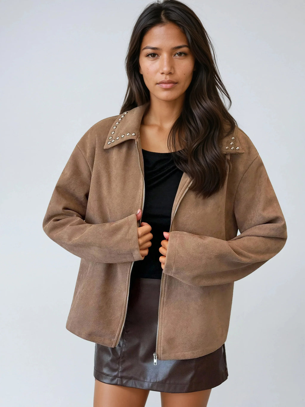 Saloni | Jacket with beaded collar