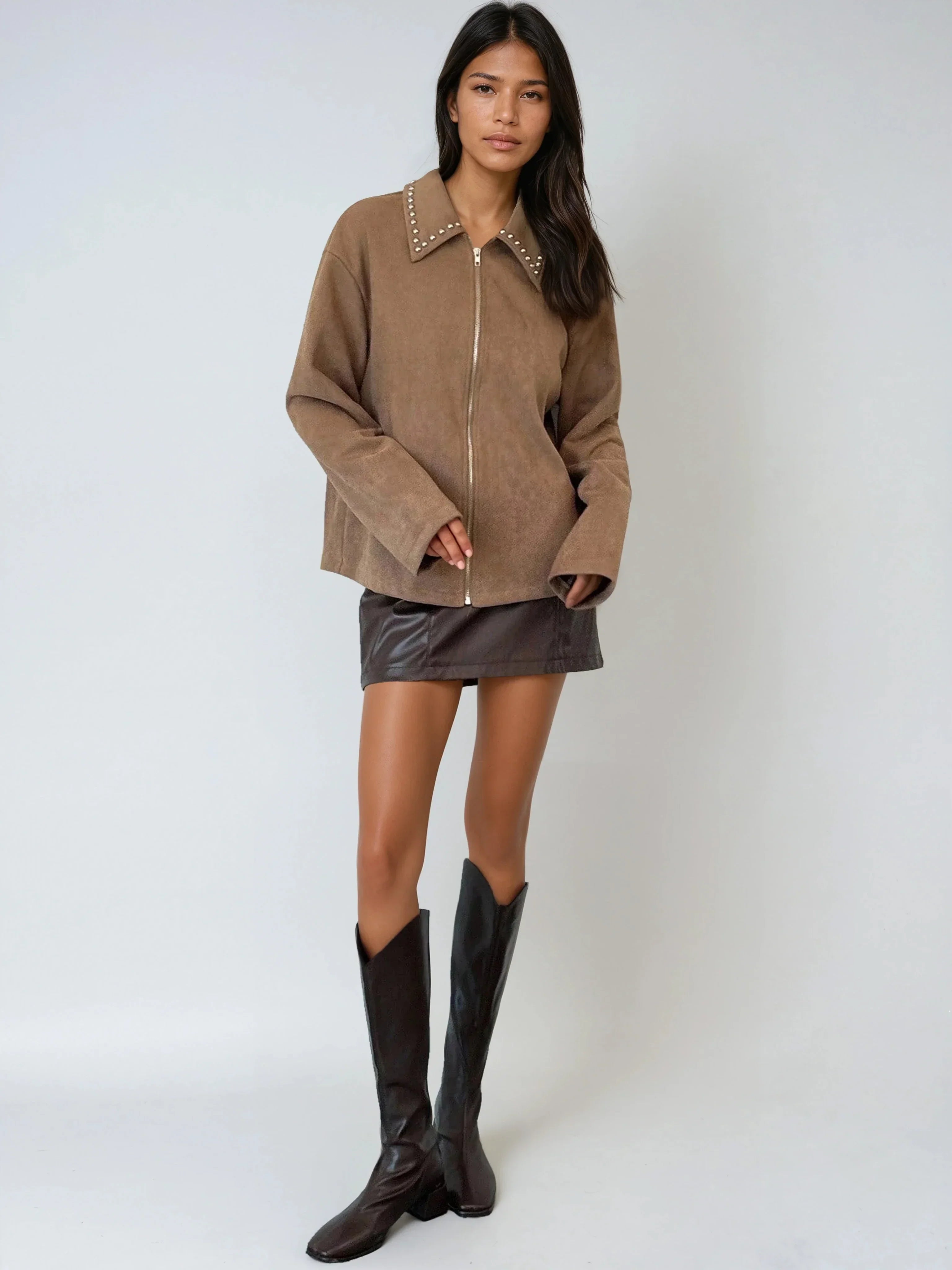 Saloni | Jacket with beaded collar