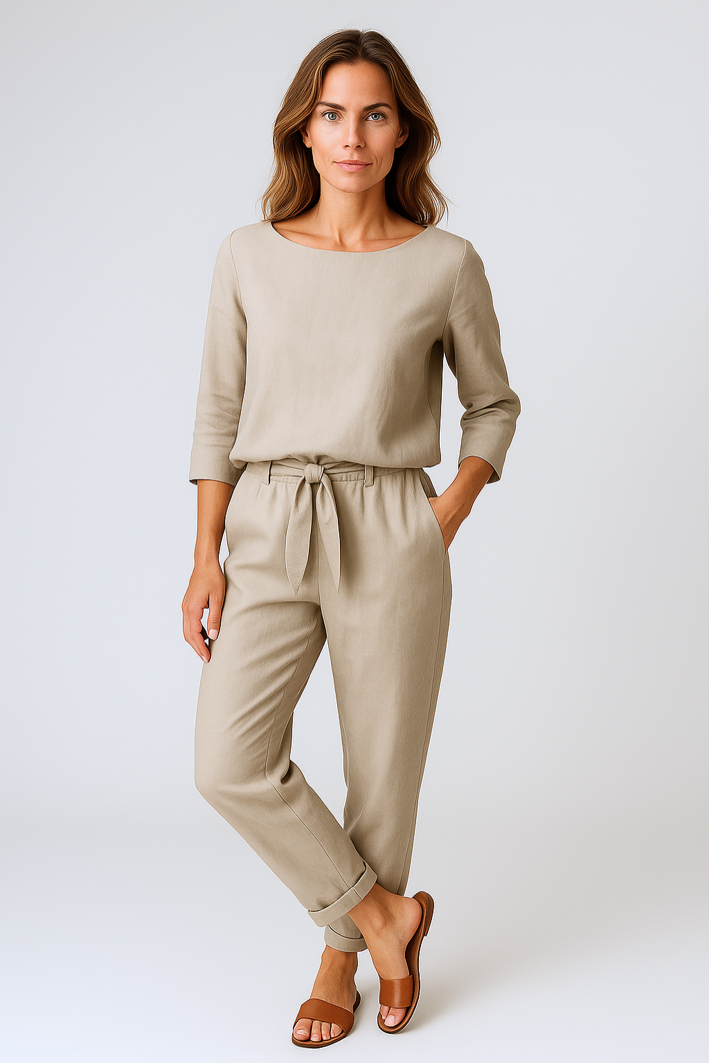 Mia | Tweedelige set van top en broek
