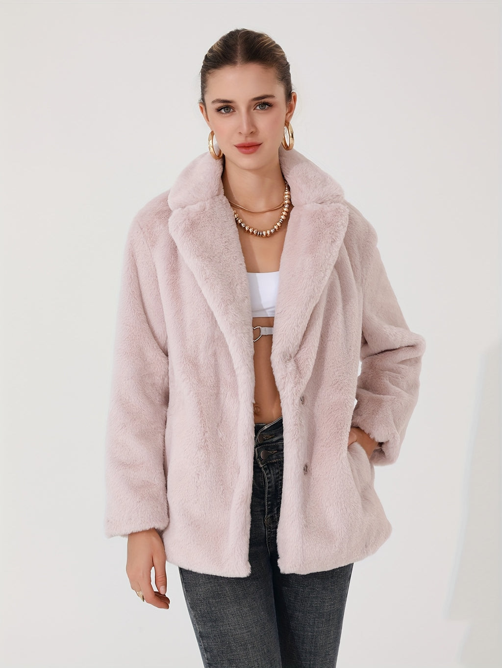 Elle | Faux fur coat