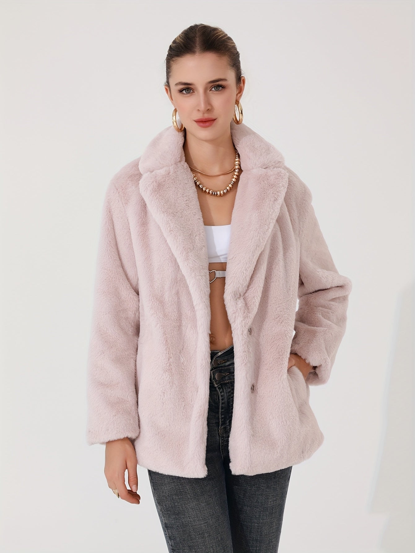 Elle | Faux fur coat
