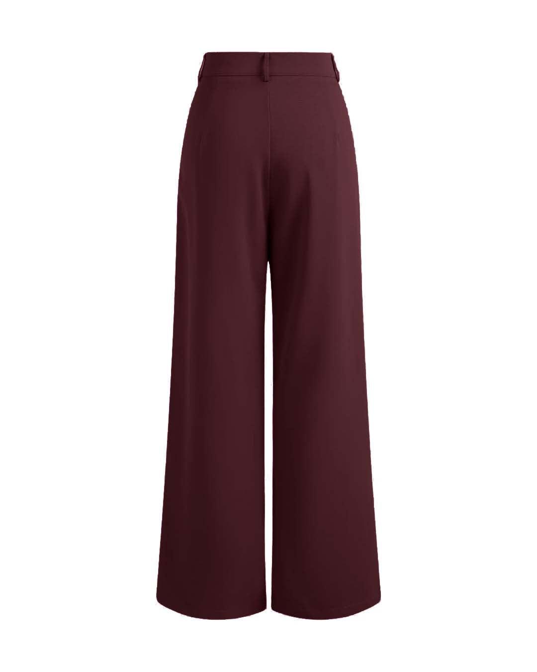 Celia | Burgundy baggy trousers