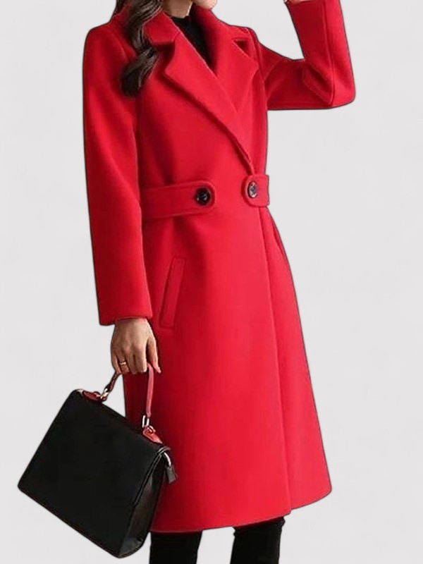 Jaimi | Wool blend coat with belt