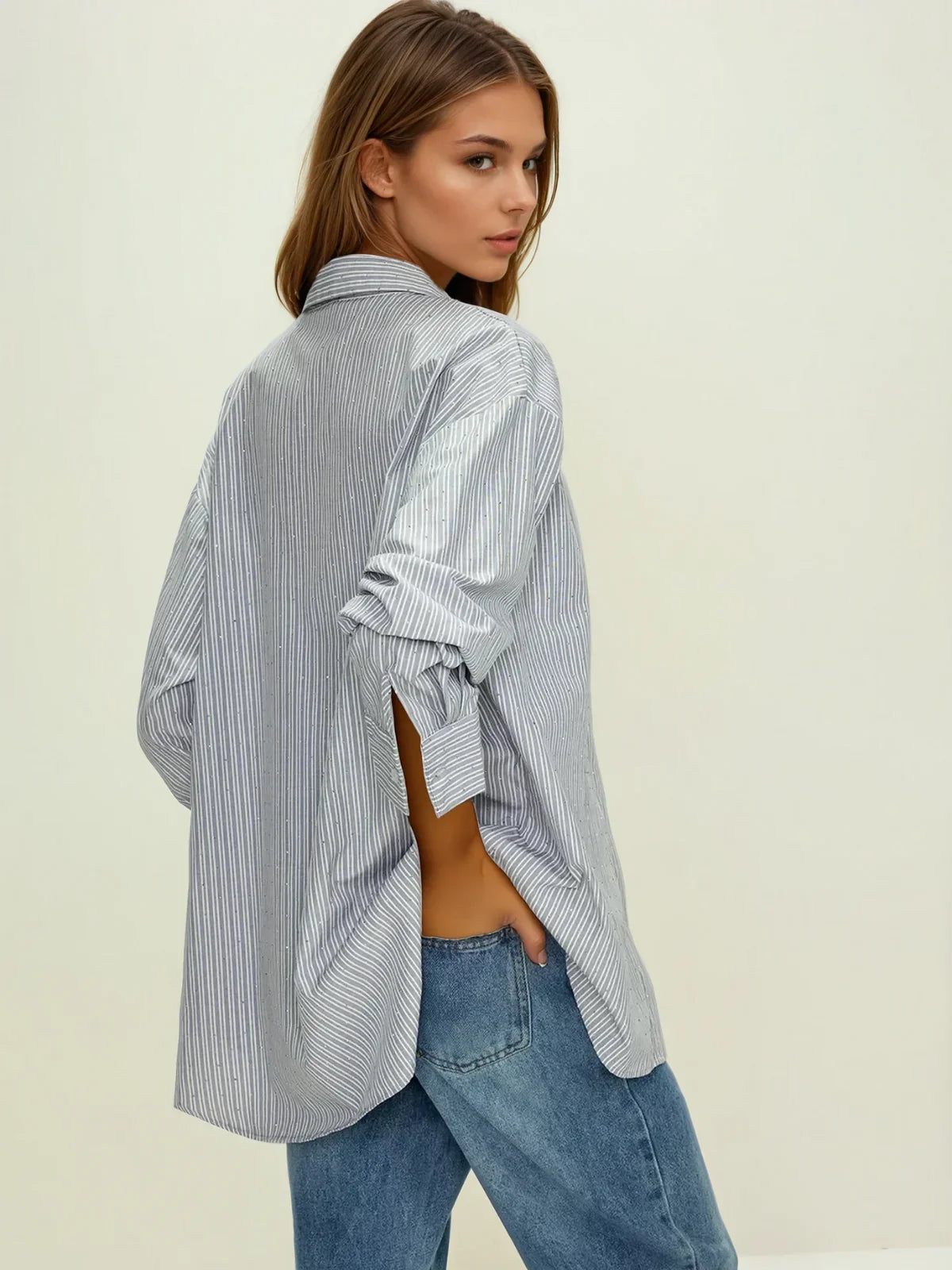 Tirsa | Striped oversized blouse