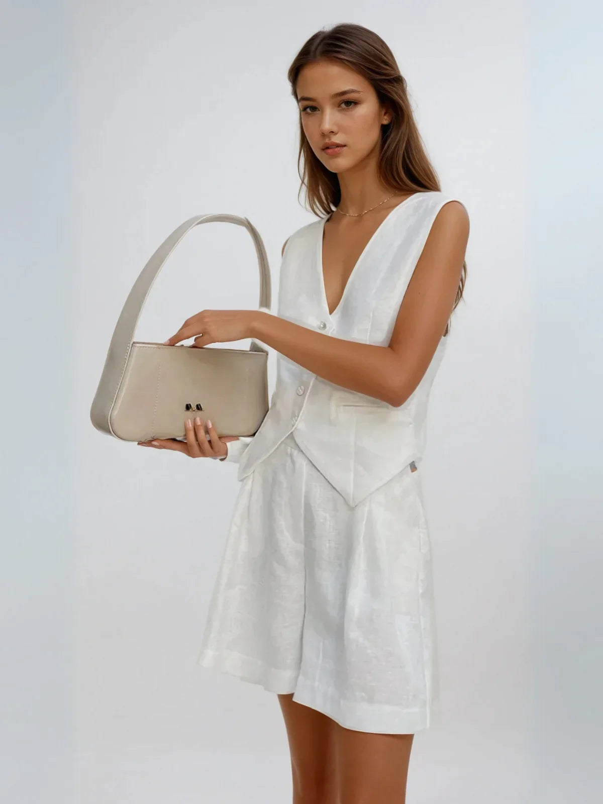 Vest & shorts matching suit