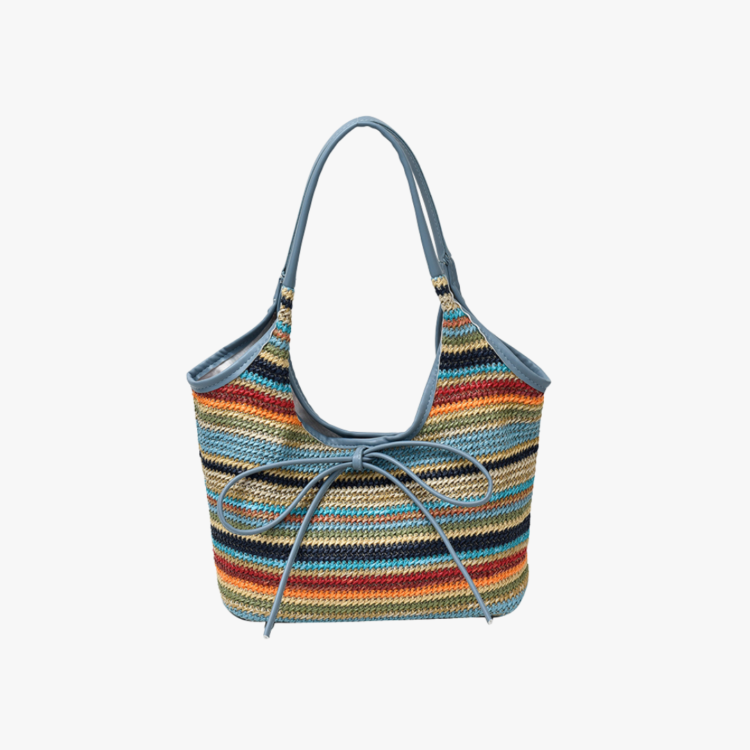 Rylle | Ribbon Straw Tote