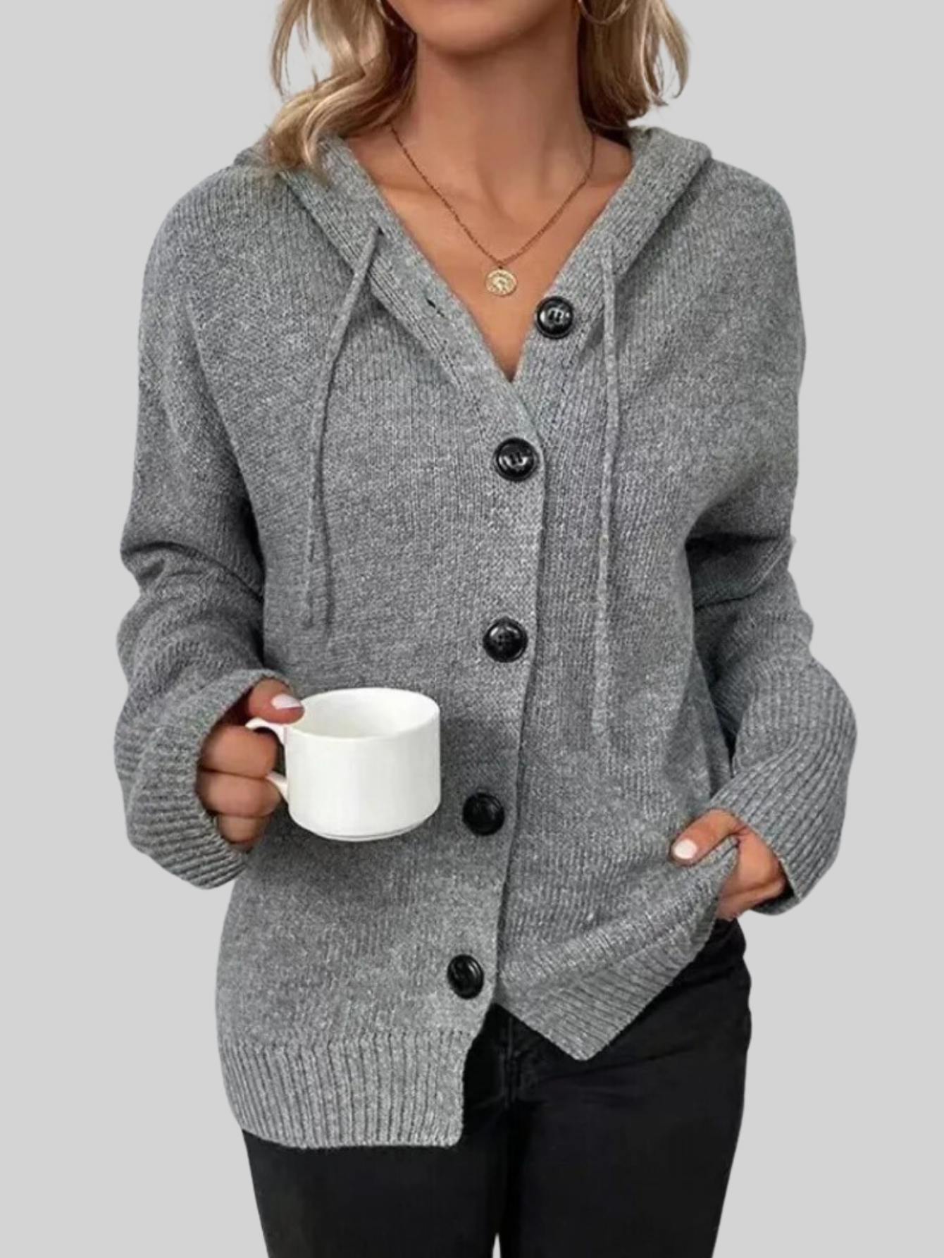 Viona | Vest met capuchon