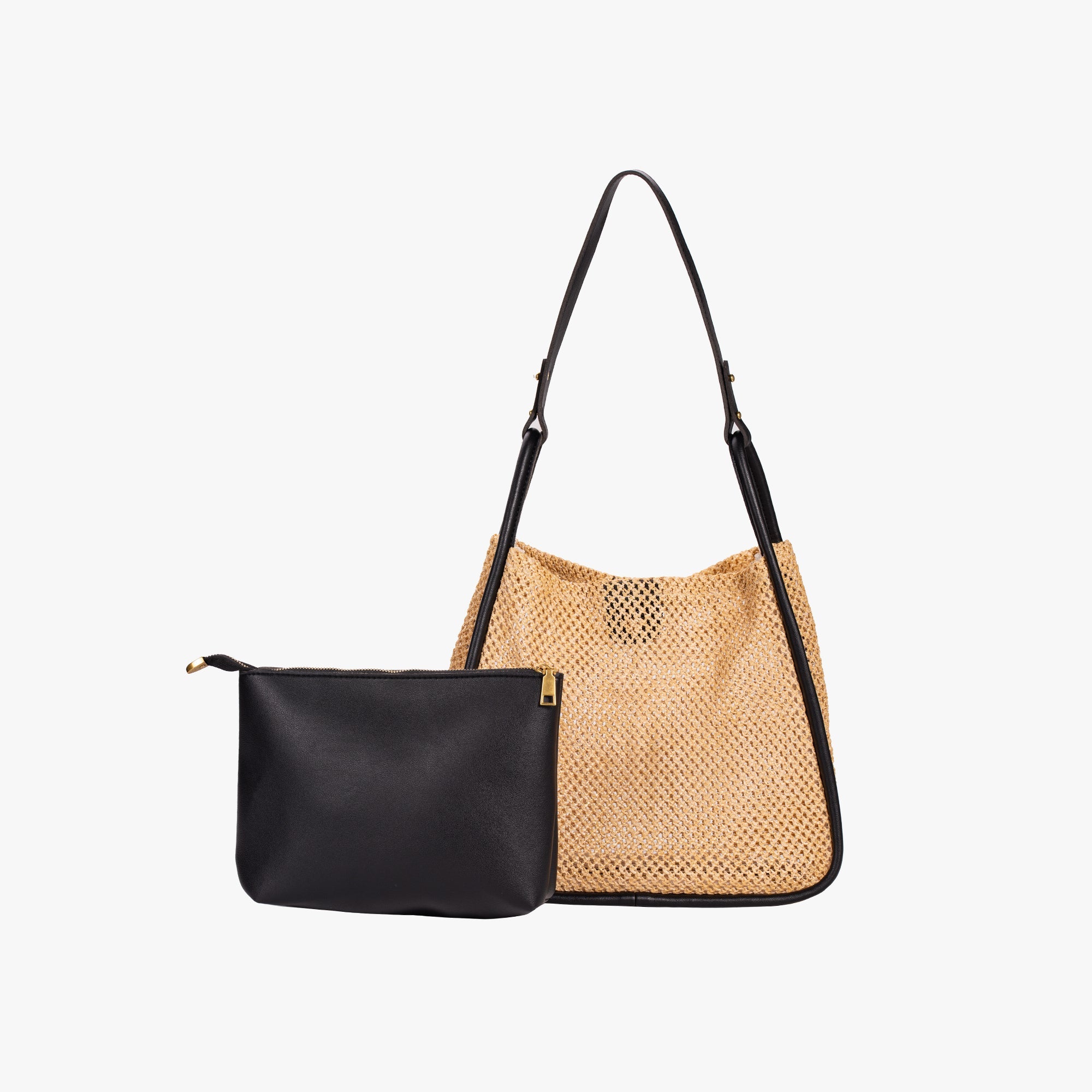 Rosaly | Large Handle Straw Tote