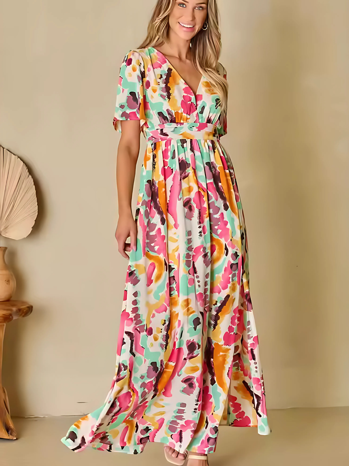 Lyssa | jurk met tie-dye print