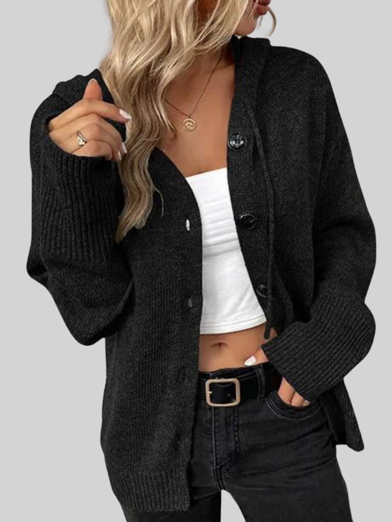 Viona | Vest met capuchon