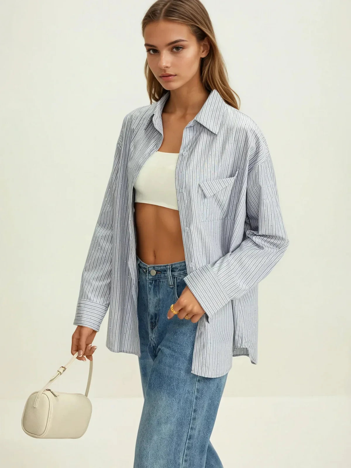 Tirsa | Striped oversized blouse