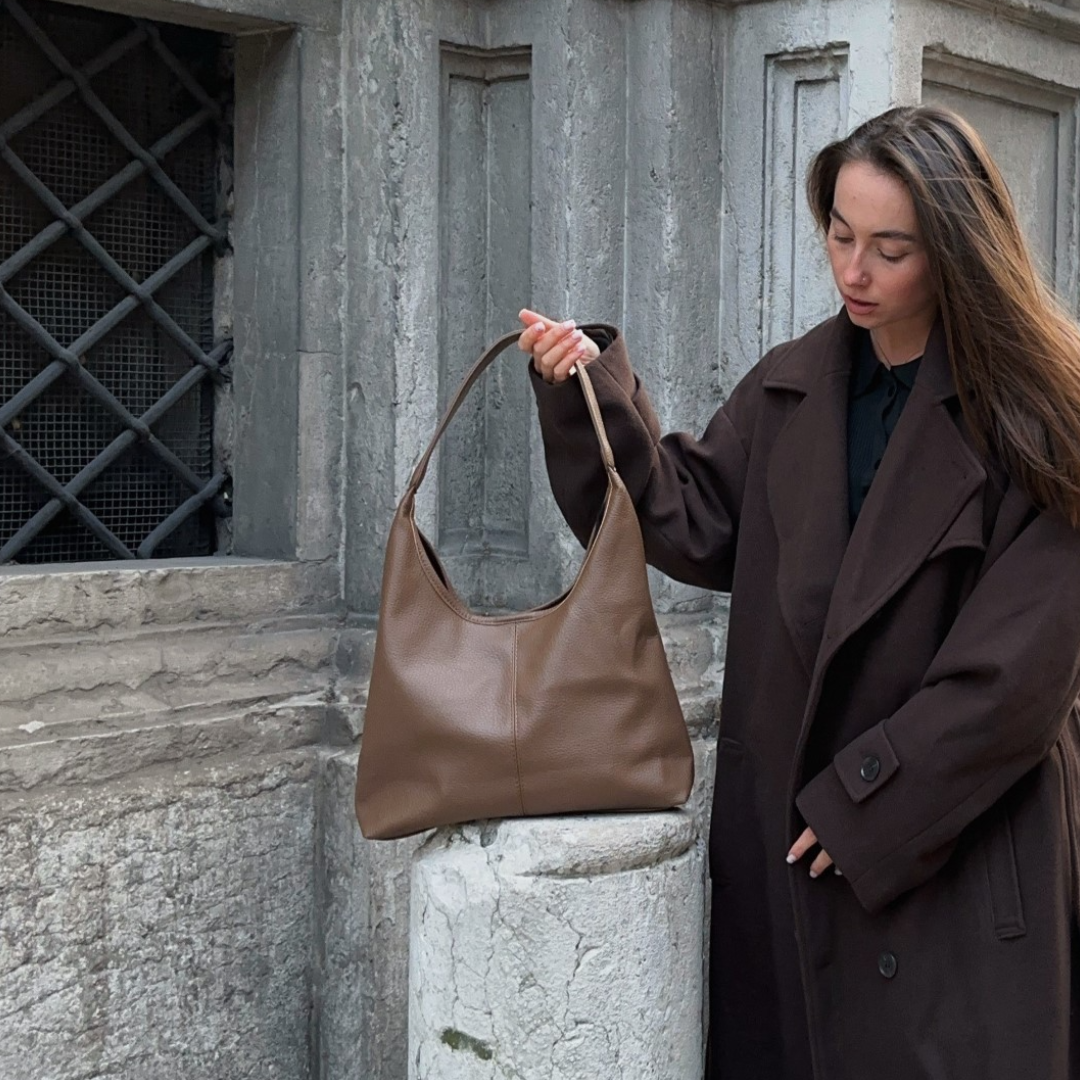 Vegan Leather Hobo Bag
