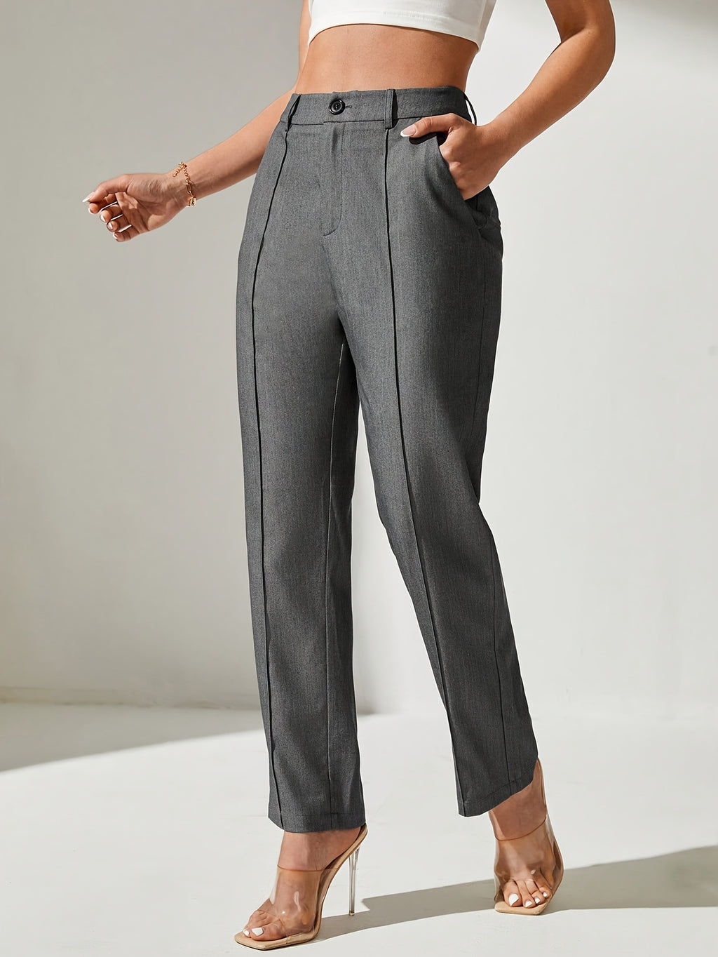 Karlie | Tailored tapered trousers