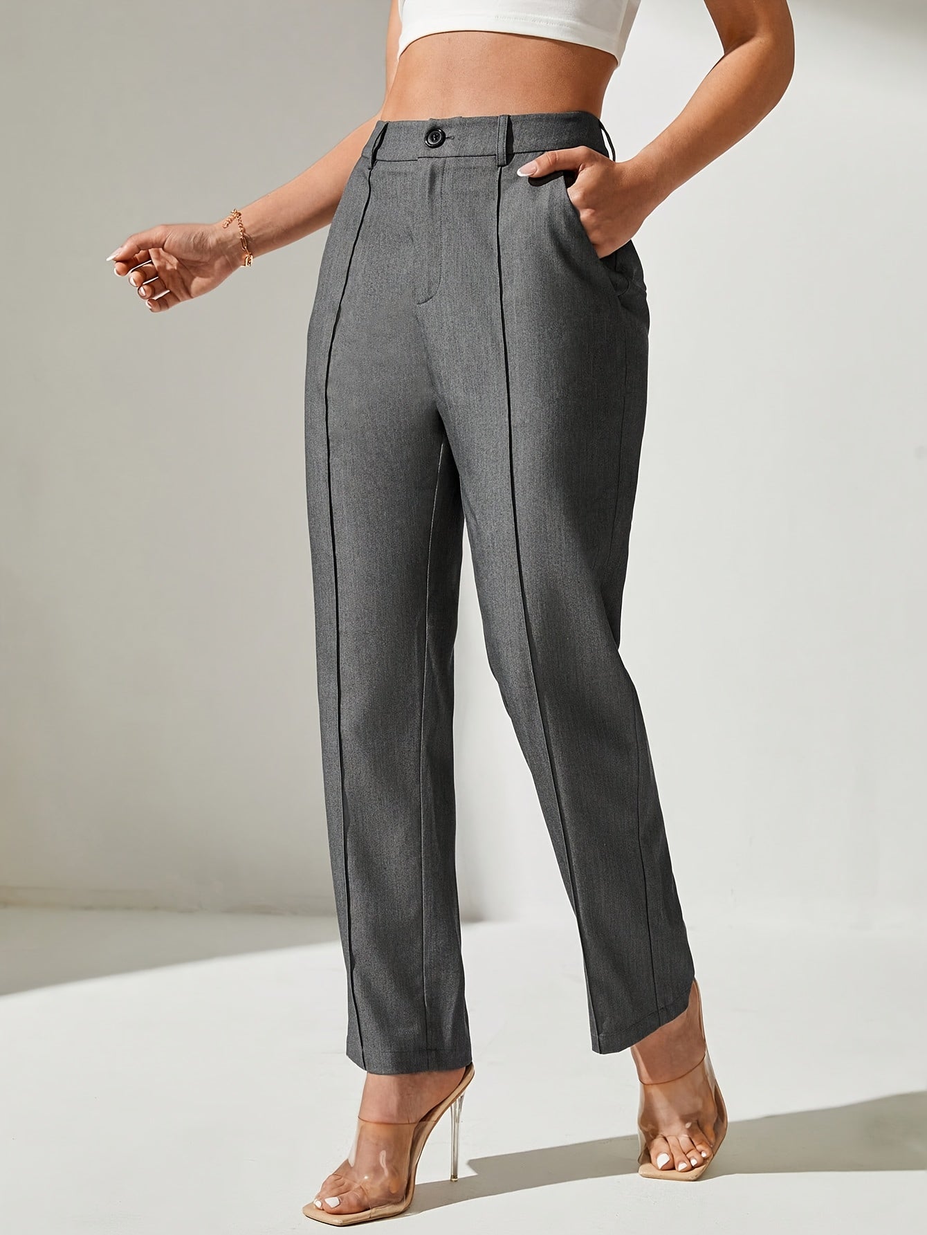 Karlie | Tailored tapered trousers