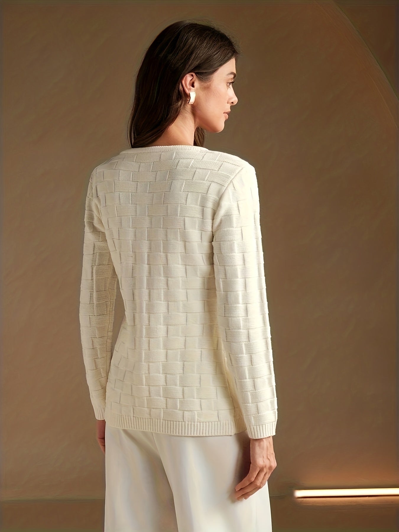Shona | Cardigan with geometric pattern
