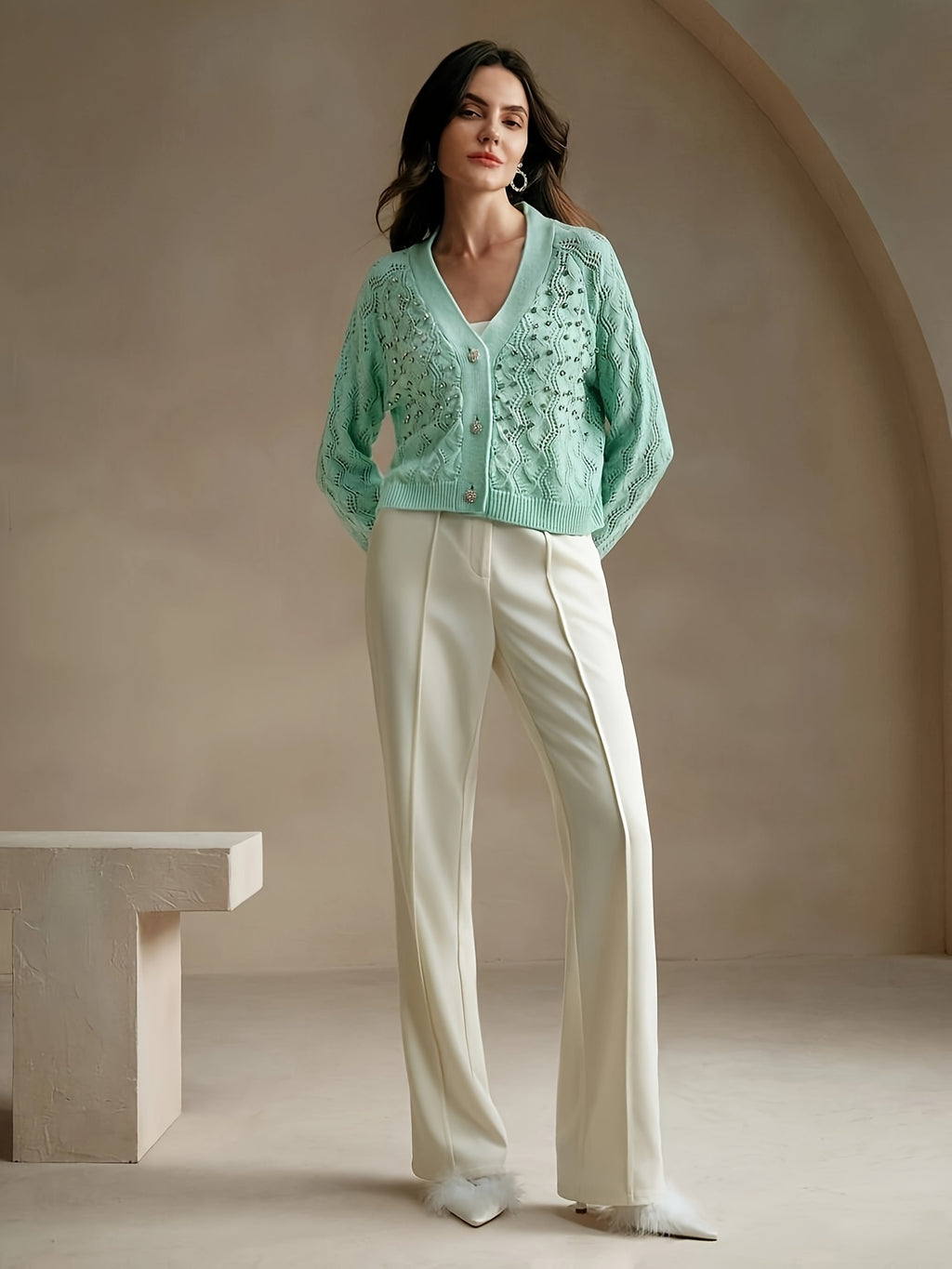 Suela | Cardigan with V-neck