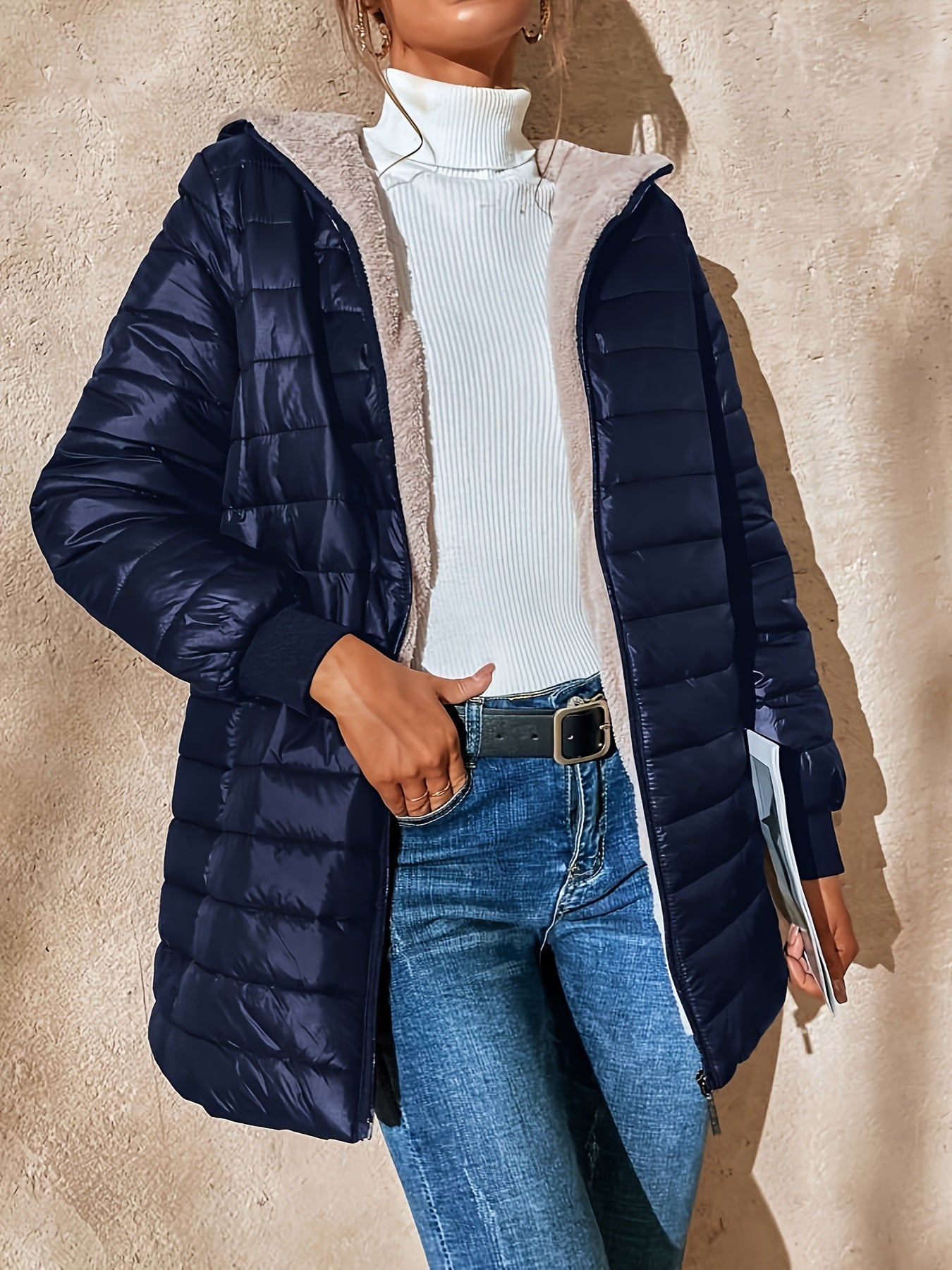 Nowell | Quilted jacket with teddy lining