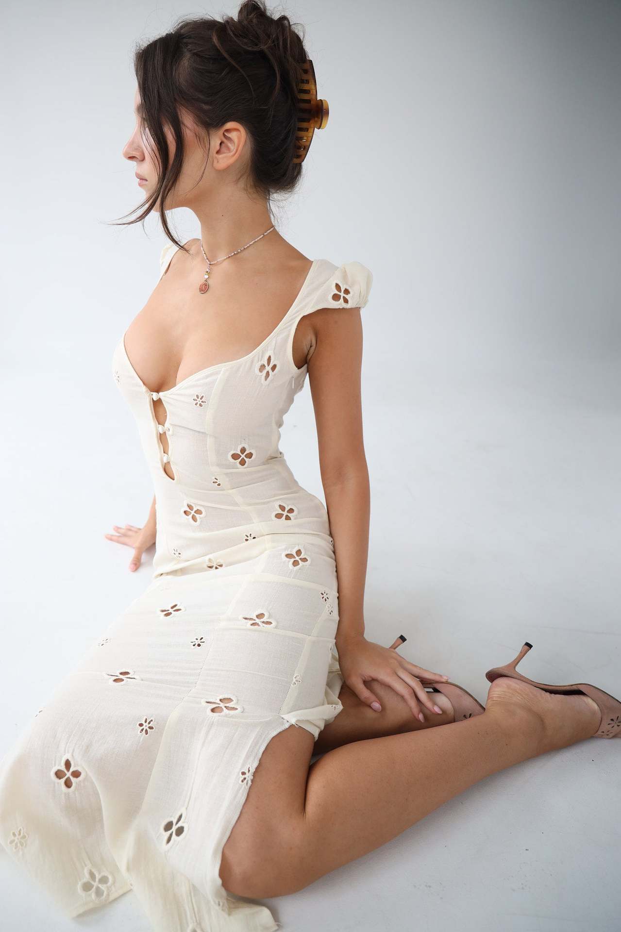 Isabella | Jurk met klaverpatroon
