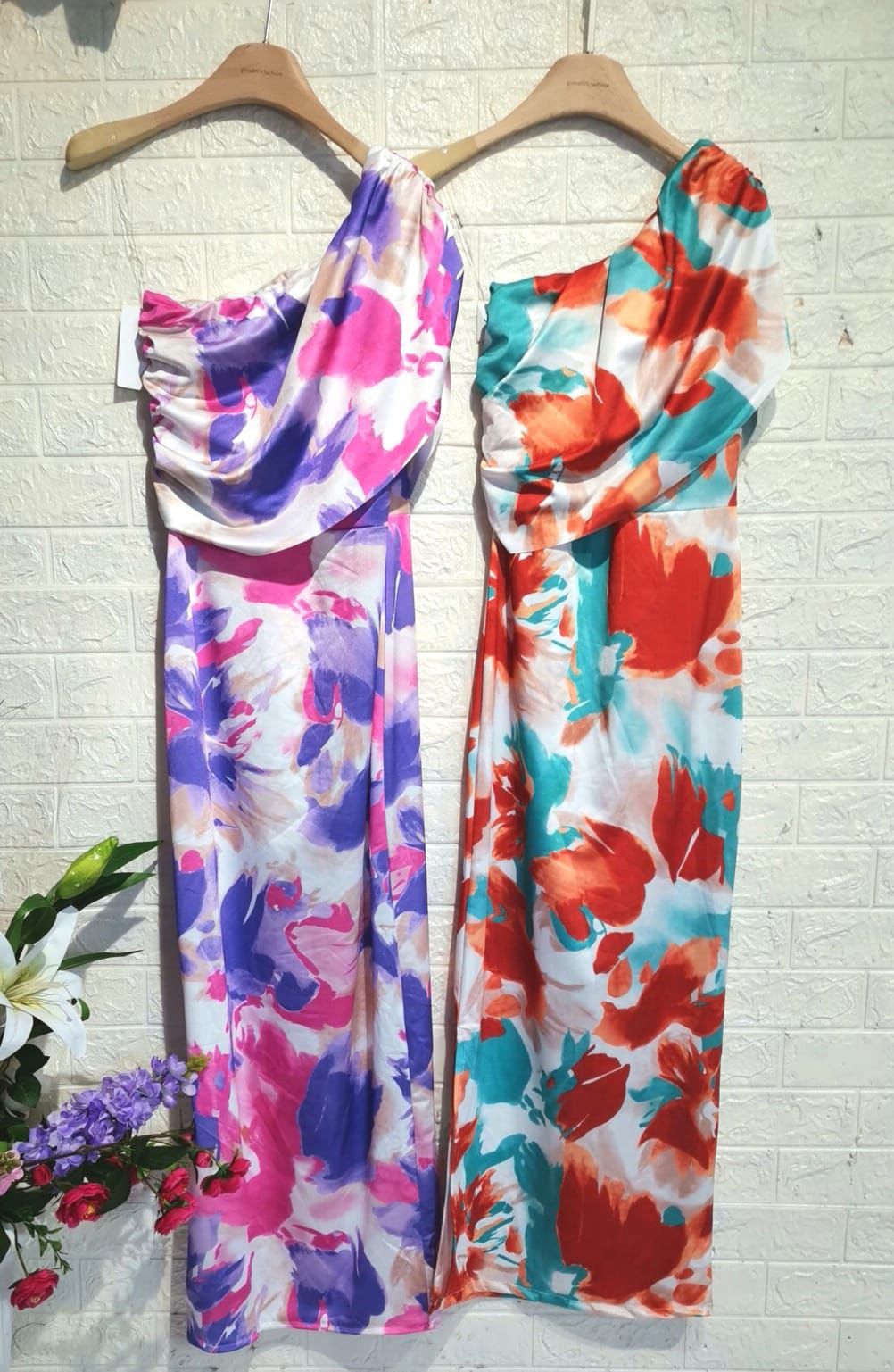 Dana | One-shoulder midi-jurk