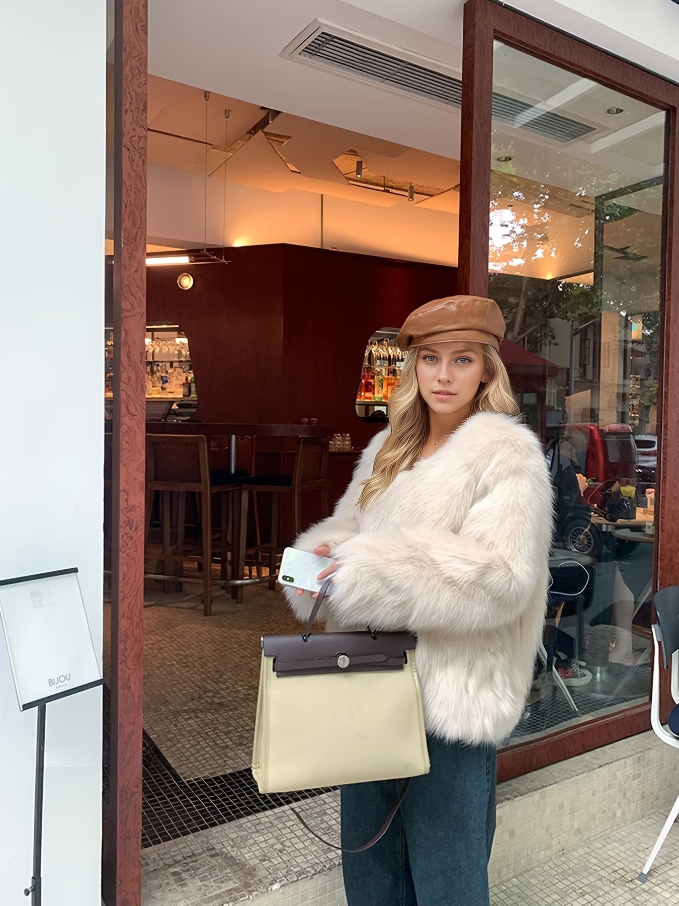 Sylvia | Faux fur jacket