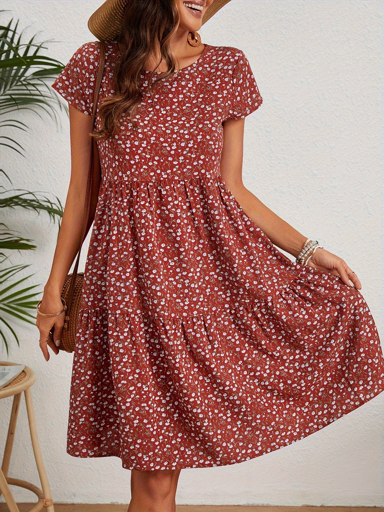 Cyenna | Jurk met bloemenprint