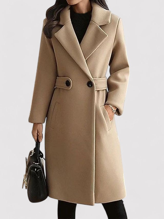 Jaimi | Wool blend coat with belt
