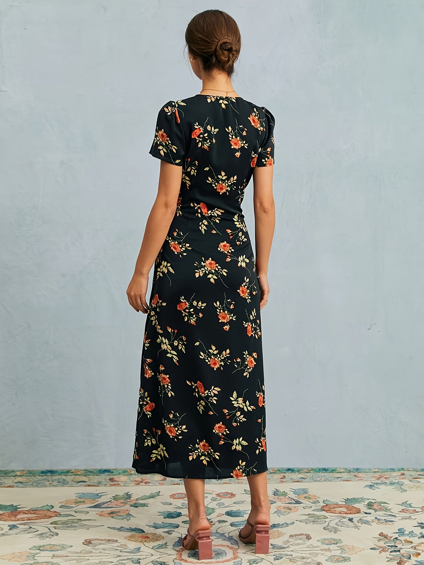 Serena | Maxi jurk met v-hals