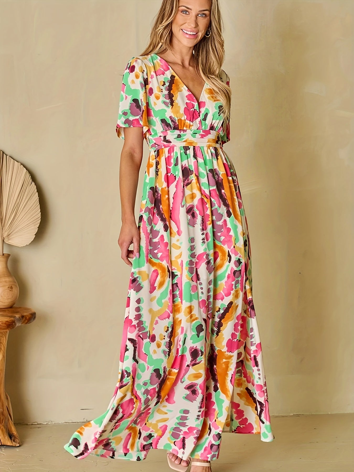 Lyssa | jurk met tie-dye print