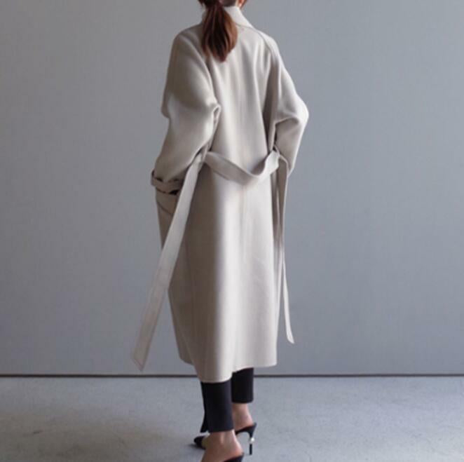 Nicky | Wool blend coat with belt