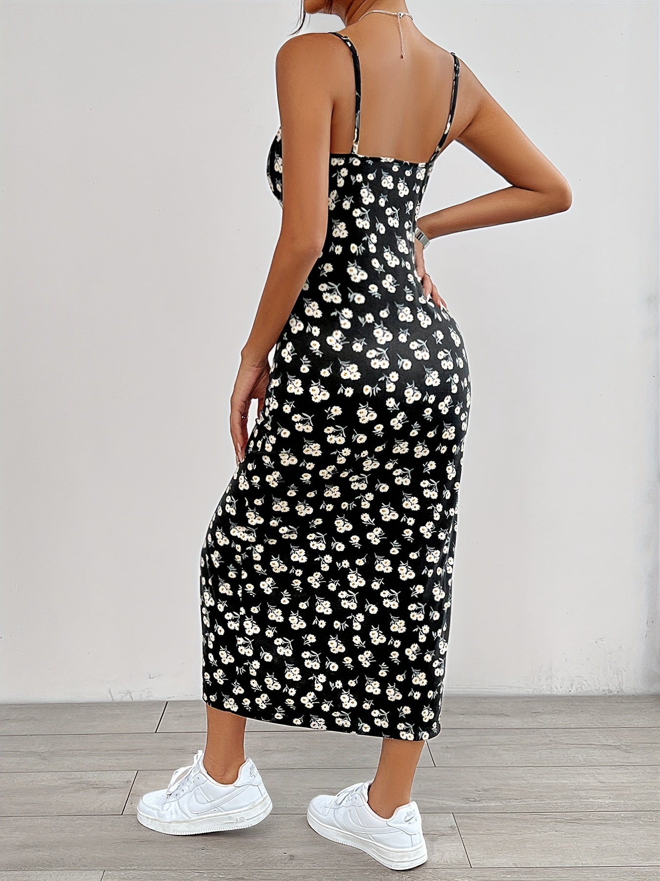 Lincy | Cami-jurk met bloemenprint