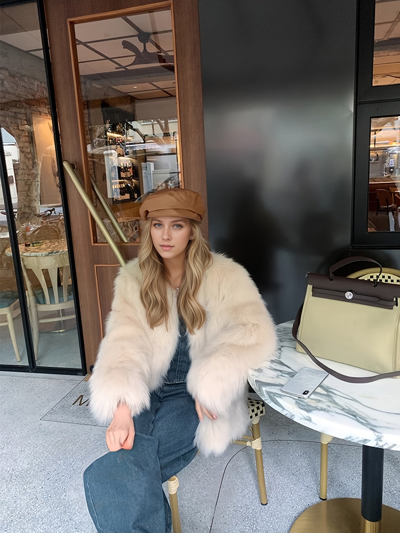 Sylvia | Faux fur jacket