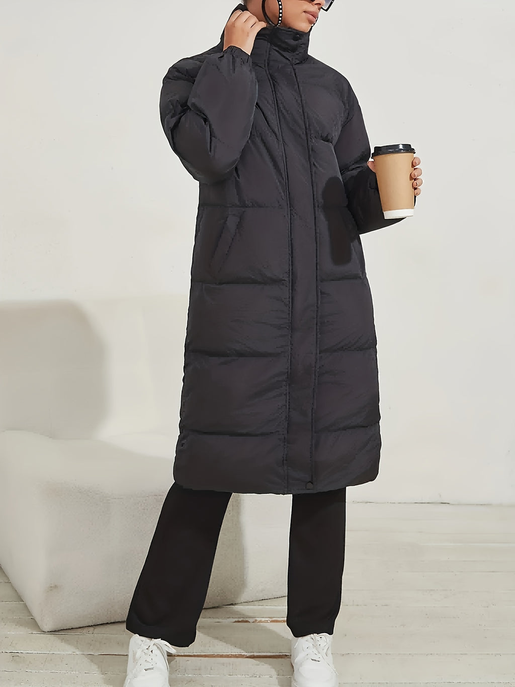Ashley | Coat with high collar