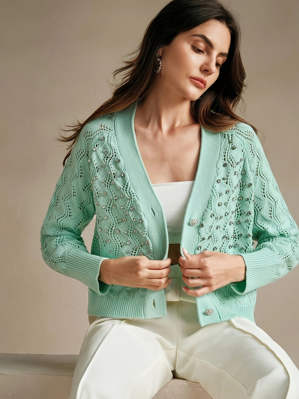 Suela | Cardigan with V-neck