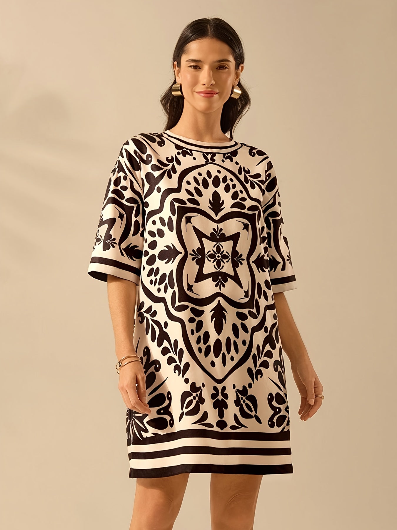 Mabel | Tuniek met split - Boho stijl