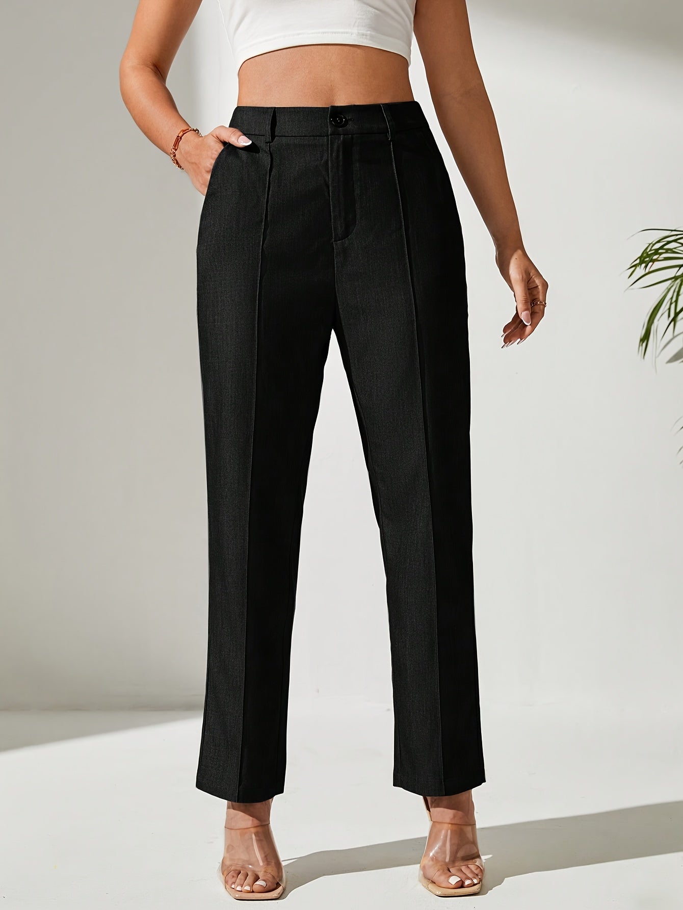 Karlie | Tailored tapered trousers