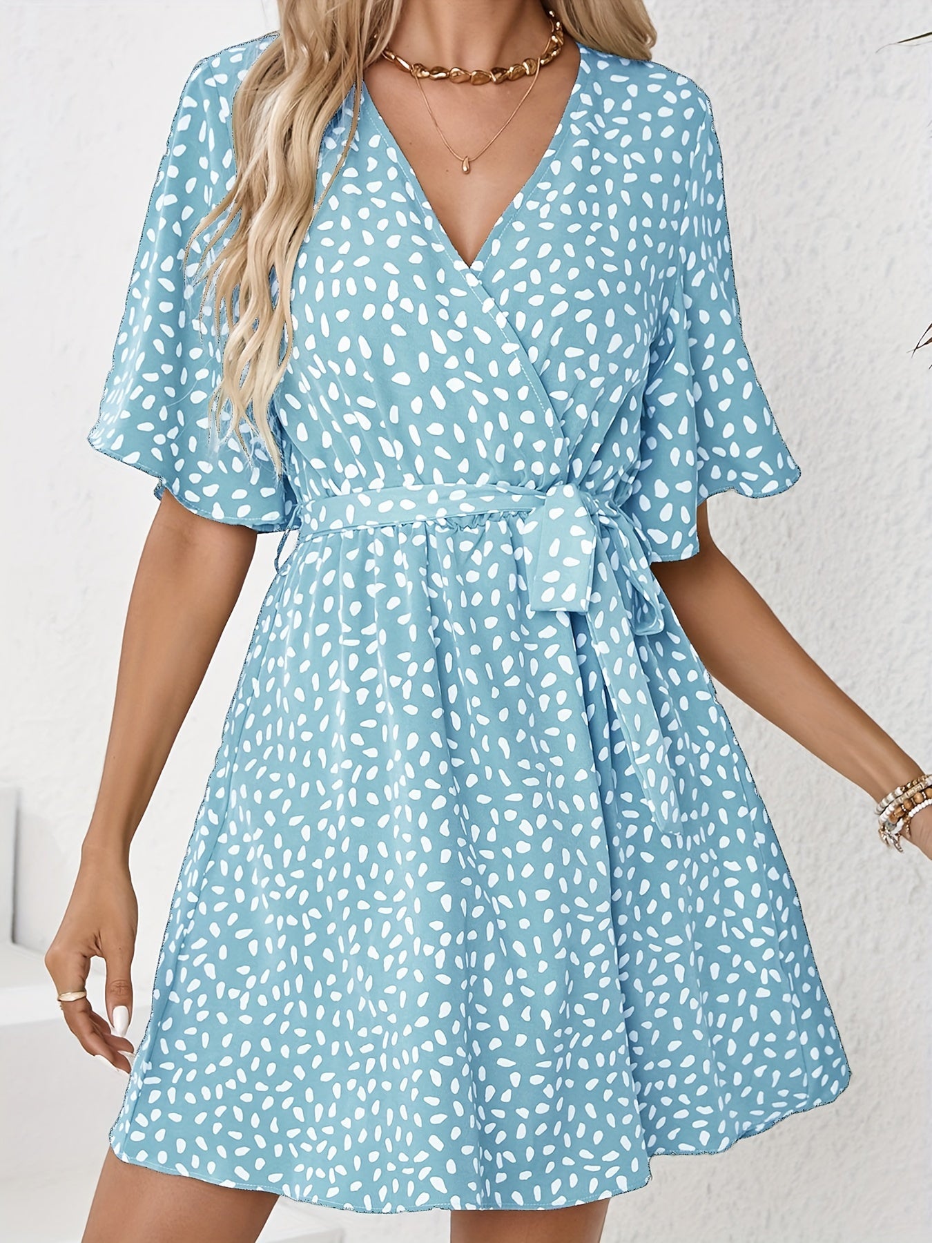 Fenna | Leaf Print Dress