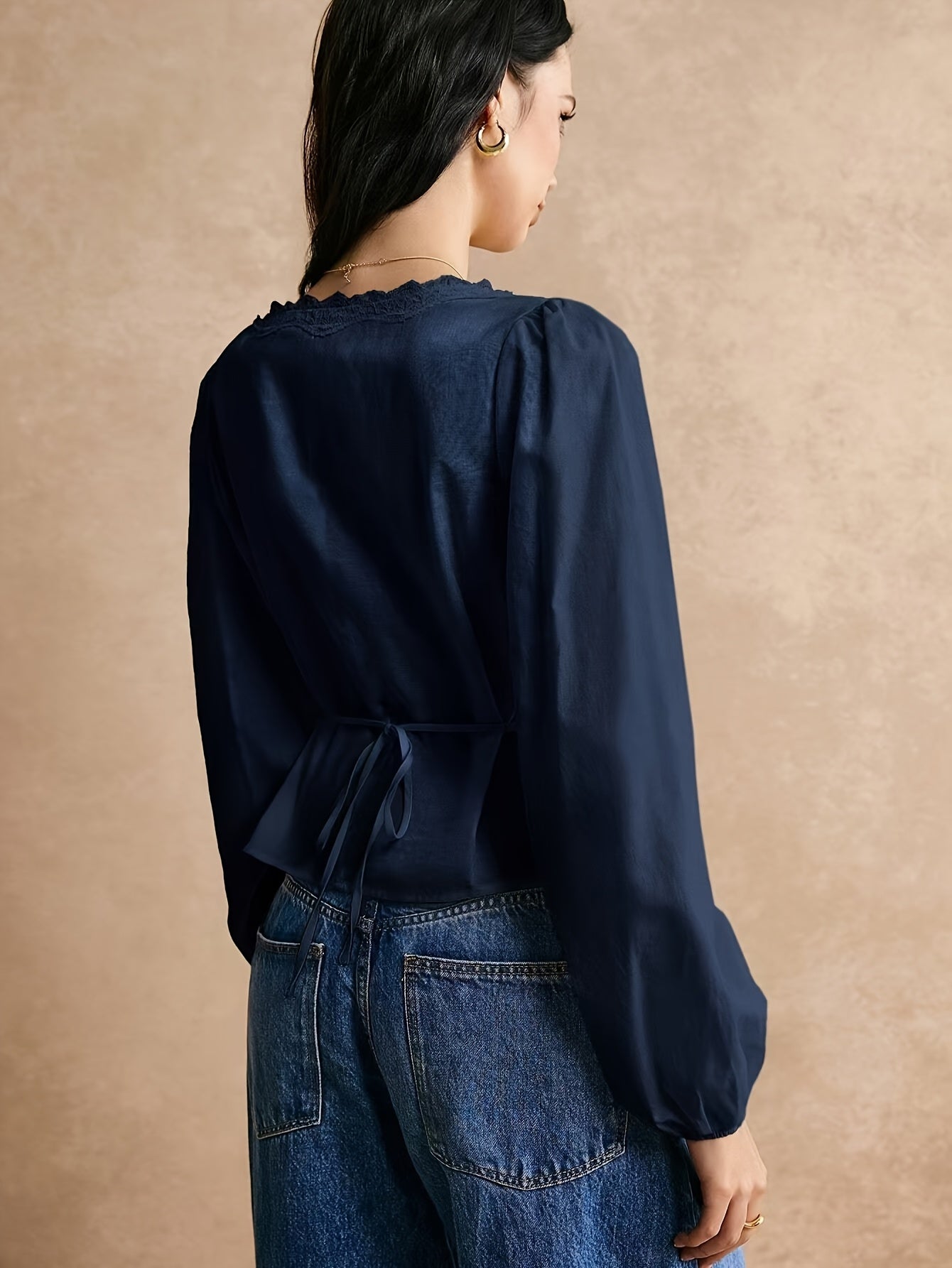 Emma | Blouse met kanten details
