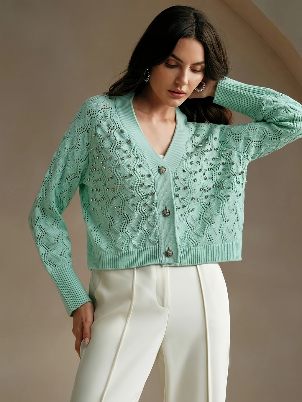 Suela | Cardigan with V-neck