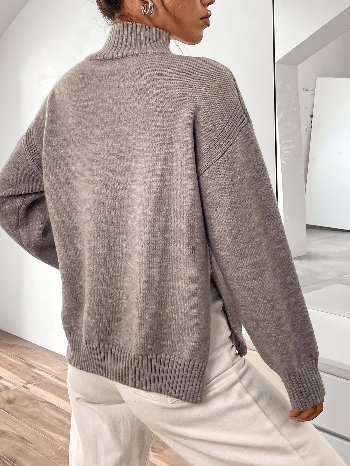 Winter sweater met hoge hals