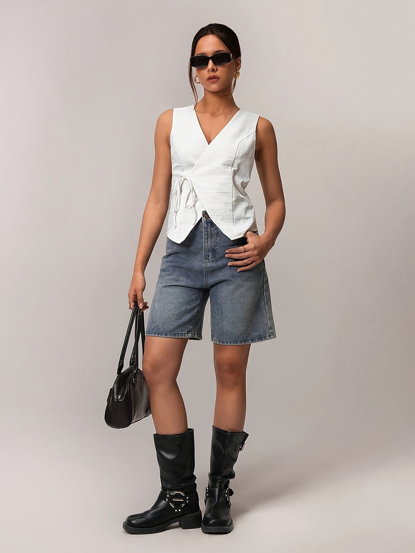 Nena | Wrap Top met strikdetail