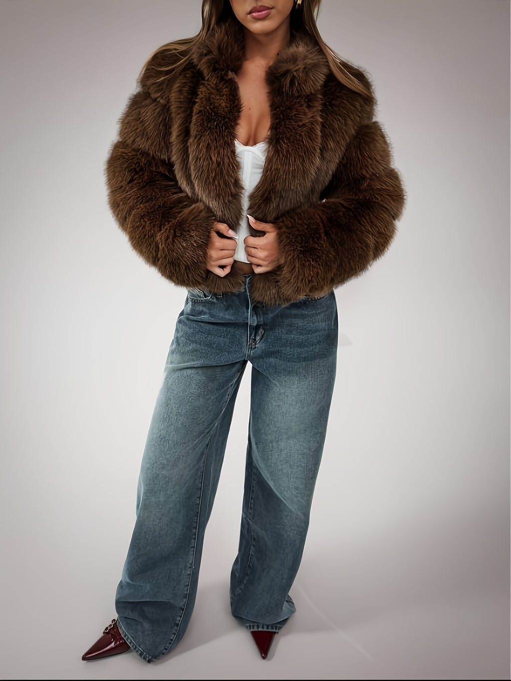 Selin | Short faux fur jacket