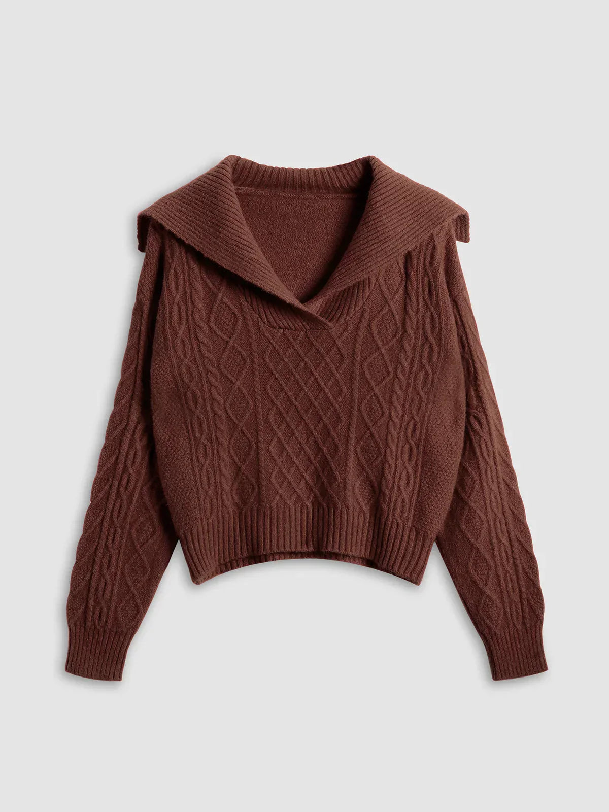 Jazlin | Burgundy knit sweater