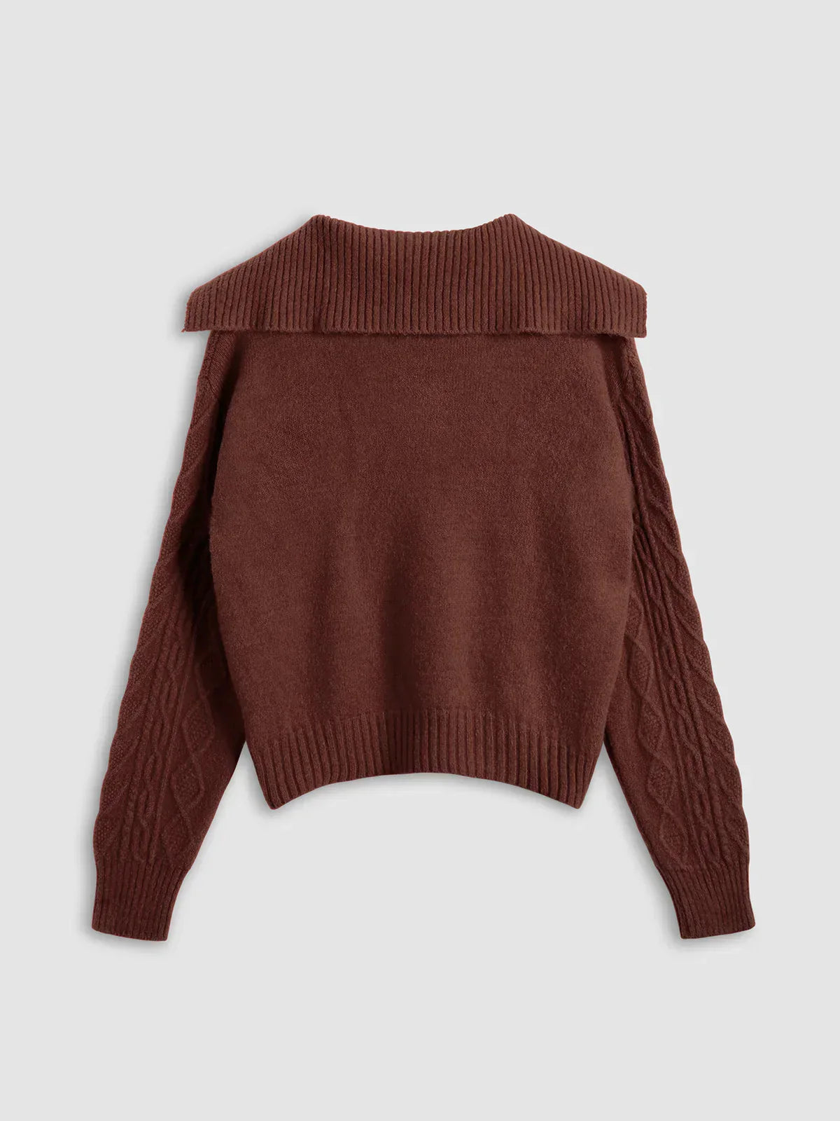 Jazlin | Burgundy knit sweater
