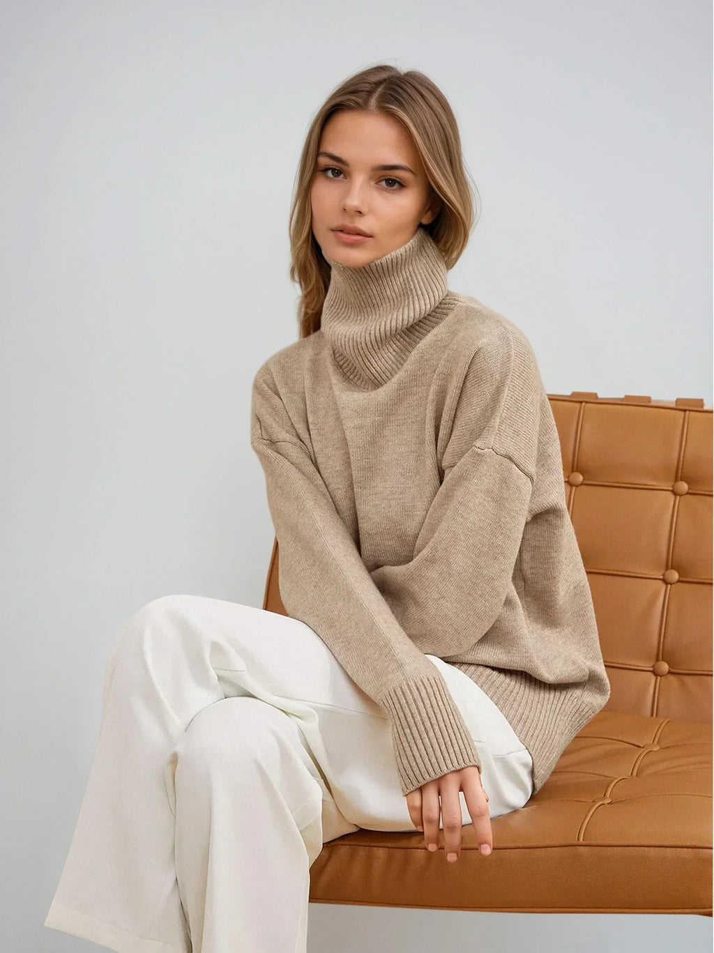 Jaira | Knitted turtleneck sweater