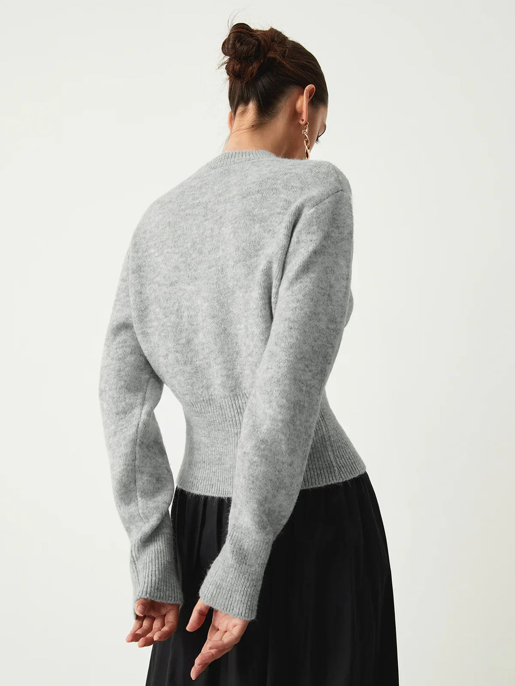 Jalila | Half zip fuzzy sweater