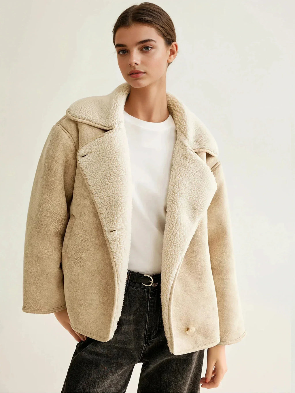 Selize | Fleece jacket with buttons